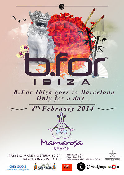 Pop Up Bfor Ibiza @ Mamarosa Beach Barcelona